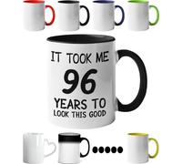 96th Birthday Gifts for Men Women, It Took Me 96 Years to Look This Good, Birthday Mug for 96 Year Old- Funny Birthday Ceramic Coffee Mug for his or her Special Day. (Same Day Dispatch)