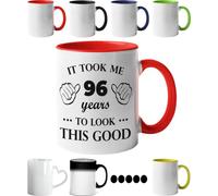 96th Birthday Gifts for Men Women, It Took Me 96 Years to Look This Good, Birthday Mug for 96 Year Old- Funny Birthday Coffee Mug for his or her Special Day.