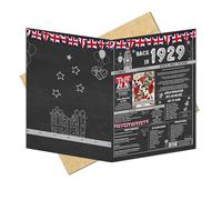 96th Birthday Gifts Ideas for Men or Women. Back In 1929 Giant Greetings Card. Bday Party Decor Home Supplies. Gift for him or her Turning 96 Years Old. Vintage 13x9 In Card with Mailing Envelope