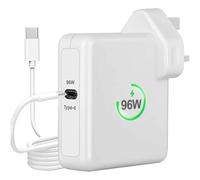 96W USB C PD Fast Charger, Foldable Plug Charger with 1.8m Cable, Universal Type C Adapter For Mac Book Pro/Air, iPhone, iPad & Android Devices, Safe No Overheating, Portable Travel Charger