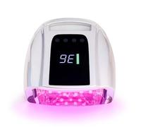 96W Wireless UV LED Nail Lamp - 10s Fast Dry, Smart Infrared Sensor, 4-Timer Settings, Removable Magnetic Base for Salon/Home Gel Curing(White)