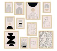97 Decor Abstract Gallery,Matisse Posters, Matisse Wall Art, Abstract Minimalist Black and Beige Vintage Painting, Boho Wall Pictures for Women and Teen girls Bedroom