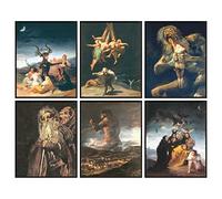 97 Decor Francisco Goya Paintings - Francisco Goya Prints, Saturn Devouring His Son Poster, Black Witches Sabbath Art, Occult Paintings Francisco De Goya Pictures for Wall Decor (8x10 UNFRAMED)