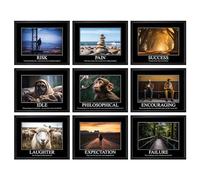 97 Decor Funny Demotivational Poster for Office - Sarcastic Motivational Wall Art Print, Ironic Inspirational Posters, Snarky Quotes Picture Demotivational Gifts for Colleagues (10x8 UNFRAMED)