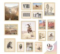 97 Decor LARGE 11x14 Boho Western Home Decor - Western Wall Art, Farmhouse Desert Southwest Prints, Rustic Ranch Decor For Bedroom, Bathroom (Unframed)