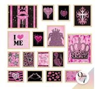 97 Decor LARGE 11x14 Hot Pink Room Decor Y2k Posters - Mcbling Trashy Y2k Room Decor Aesthetic Pictures, Cute 2000s Posters For Girls Room, Baddie Wall Art Prints For Teen Dorm Bedroom (Unframed)