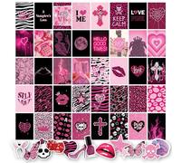 97 Decor Mcbling Trashy Y2k Room Decor Aesthetic - Early 2000s Room Decor Y2k Collage, Hot Pink Pictures Wall Art Prints, Baddie Aesthetic Pictures for Teen Girls Dorm Bedroom Apartment (4x6)