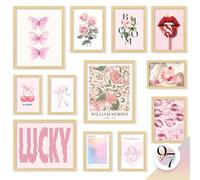 97 Decor Pink Coquette Room Decor - Cute Posters For Room Aesthetic, Pink Pictures Wall Decor, Romantic Coquette Wall Decor, Girly Wall Art Prints For Teen Girls Bedroom Dorm Decorations (Unframed)