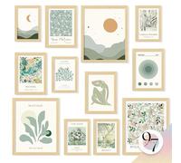 97 Decor Sage Green Wall Art Prints - Sage Green Pictures Wall Decor For Teen Girls Bedroom, Abstract Boho Posters For Room Aesthetic, Matisse Prints Gallery Wall Art For Dorm Decorations (unframed)