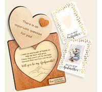 97 Decor Will You Be My Godparents Proposal Gift - God Parents Presents Proposal Ideas, Godparent Gifts from Godchild for Baptism, Godparents Proposals Card, Asking Godmother Godfather Invitation