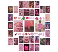 97 Room Decor - Y2K Aesthetic Pictures, Pink Room Poster, 2000s Wall Art, Trendy Y2K Prints with Stickers, Wall Collage Kit for Teen Girls Dorm Decoration