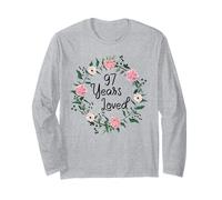97 Years Loved Men Women Floral 97 Years Old 97th Birthday Long Sleeve T-Shirt