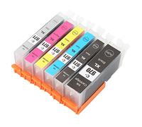 970 - 971 Multi Color Ink Cartridge Replacement for MG5790 MG5795 MG7790 TS5090 TS8090, High - Yield Inkjet Printer Cartridges with 500 - Page Black Output for Home Off (BK BK C M Y GY 6 Colors)