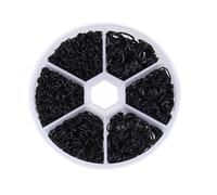 970 Pcs Jump Rings Jewellery Making Kit,Black Open Jumps Ring 4 5 6 7 8 10mm Various Sizes Iron Supplies Make Repair Jewelry Necklace Chain Set,for DIY Crafts Bracelet Chainmail Earrings Keychain