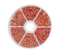 970pcs Metal Open Jump Rings, Rose Gold Jump Rings for Jewelry Making O Rings - Jewelry Jump Rings for Keychains, Earring, Necklace,Charms