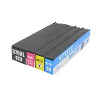 970XL 971XL Full Ink Cartridge Compatible With HP For Officejet Pro X576dw X451dn X451dw X476dw X476dn X551dw Printers(Yellow)