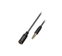 97113 cable jack 3.5mm female 3pin, jack 3.5mm 3pin male 1m Goobay