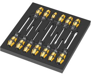 9714 Thermoformed Sponge Chisel Screwdriver Set 1, 13 Pieces