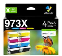 973X Ink Cartridges Compatible with HP 973 X for PageWide Pro 477dw, 4Pack