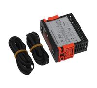 -974 Dual-Sensor Digital Controller Having 2m PTC Probes ±0.5°c Accuracy -50°c for 140°c Range for Industrial HVAC Refrigeration Defrosting Control 230vac