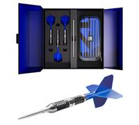 TARGET Darts 975 Ultra Marine 01 24G 97.5% Tungsten Swiss Point Steel Tip Darts Set with K-Flex