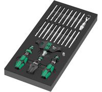 Wera 9752 Thermoformed Foam Kraftform Kompakt with Ratchet Function Set 1, 24 Pieces
