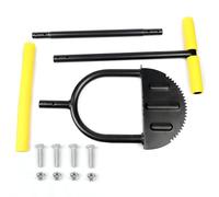 97cm/38in Saw Tooth Edger Lawn Tool,Half Moon Lawn with T Grip, Sidewalk Grass Long Handled Step Edger, Carbon Steel Manual Trimming Shovel for Garden Sidewalk Flower Bed(#3)