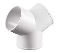 97mm Y Piece Connector 3 Way Round Plastic Ducting and Fittings for Extractor Fan Ventilation