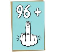 97th Birthday Card, 96 + 1, Funny Birthday Card for 97 Year Old Women or Men, 5x7