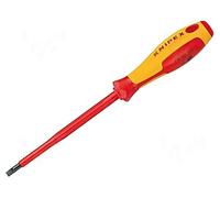 98 20 40 Screwdriver Insulated Flat 4x0.8mm L.Blades: 100mm 1kVAC KNIPEX