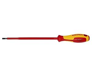 98 21 45 Screwdriver insulated flat 4.5x0.8mm L.Blades: 180mm KNIPEX