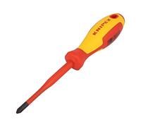 98 25 02 SL Screwdriver Insulated Pozidriv® PZ2 L. Blades: 100mm 1kVAC KNIPEX