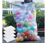 98.4 x 59 Inches Large Balloon Storage Bags,10PACK Balloon Bags for Transport Big Plastic Balloon Transport Bags,Clear Balloon Drop Bag,Balloon Carrying Bags (10)