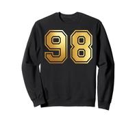 98 Number Ninety-Eight Team Sports Graphic Varsity Matching Sweatshirt