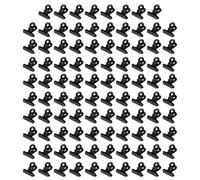 98 Pcs Small Bulldog Clips, 0.9"/22mm Paper Binder ClipsSmall Bull Clips Black Mini Metal Binder Paper Clipsfor Home Office File Picture Tags Letters Photo Clamps