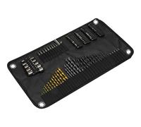 98 Piece Drill & Bit Accessory Set - 25 & 50mm Bits - Nut Driver - Countersink Loops Multi One Size