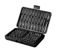 98 Piece Security Bit Set 1/4" Inch Hex Screwdriver Bit Holder Carry Case Loops Multi One Size