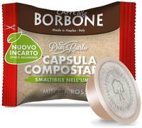 Caffè Borbone Don Carlo Compostable Capsules, Red Coffee Blend - 100 Capsules - Compatible with Lavazza®* A Modo Mio®* coffee machines for domestic use