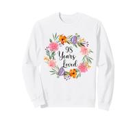 98 Years Loved 98th Birthday Floral 98 Year Old Men Women Sweatshirt
