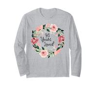 98 Years Loved Women Men 98 Years Old 98th Birthday Long Sleeve T-Shirt