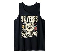 98 Years Still Rocking 98th Birthday Funny 98 Rocker Biker Tank Top