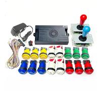 9800 in 1 Pandora Saga DX Special Version Arcade Board DIY KIT Up to 4 Players Support 3D Games Joystick Buttons Harness Cable (Multicolor)