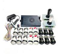 9800 in 1 Pandora Saga DX Special Version Arcade Board DIY KIT Up to 4 Players Support 3D Games Joystick Buttons Harness Cable (Black and White)
