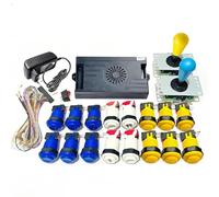 9800 in 1 Pandora Saga DX Special Version Arcade Board DIY KIT Up to 4 Players Support 3D Games Joystick Buttons Harness Cable (Blue and Yellow)