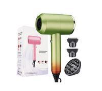 (9808 Gradient green, British Rules (240V)) Hairdryer for household high-power negative ions do not damage power generation hair dryer hammer blowing