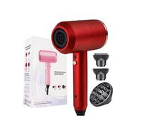 (9808 Red, British Rules (240V)) Hairdryer for household high-power negative ions do not damage power generation hair dryer hammer blowing