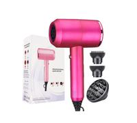 (9808 Rose Red, British Rules (240V)) Hairdryer for household high-power negative ions do not damage power generation hair dryer hammer blowing