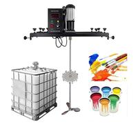 980W Electric Tank Mixer Machine, Agitator,Commercial 1Ton Paint Stirring Machine with Support Hanger,Paint Mixing Equipment,(C)