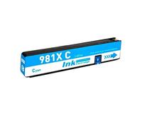 981X Ink Cartridge-260ML/130ML Compatible With for H-*P P-ageWide Pro 556/586/55650/58650 (BK-C-M-Y)1 PCS(1 PCS 981X-C)