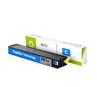981X Ink Cartridge Compatible With HP PageWide 556dn(1pc Cyan) | Fits L0R12A L0R09A L0R10A L0R11A; Also For 556 556xh 586 MFP 586z 586dn 586f